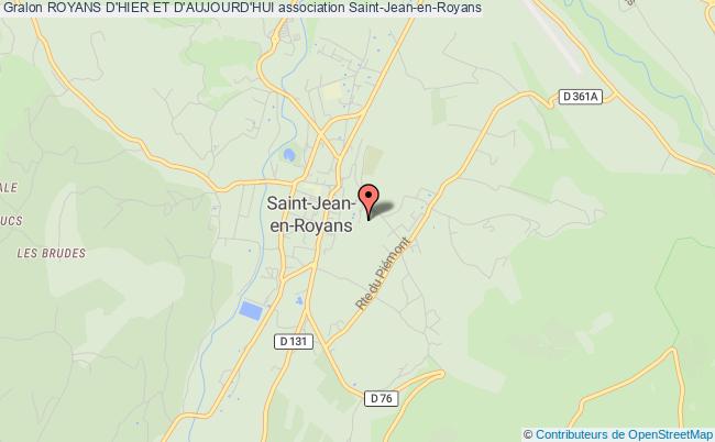 plan association Royans D'hier Et D'aujourd'hui Saint-Jean-en-Royans
