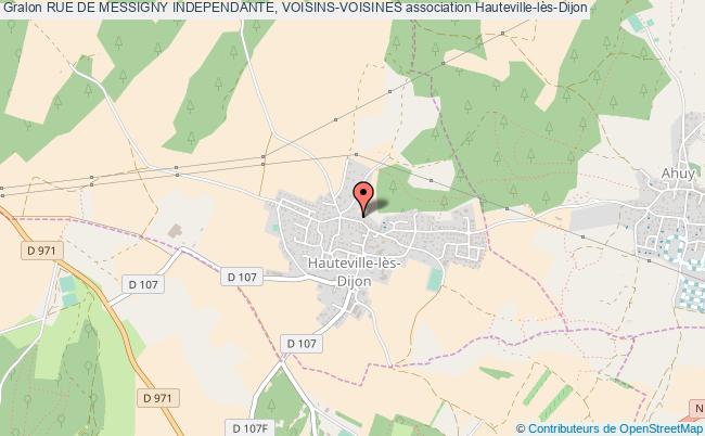 plan association Rue De Messigny Independante, Voisins-voisines Hauteville-lès-Dijon