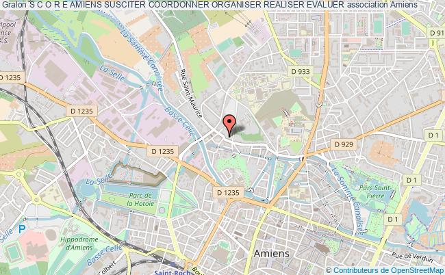 plan association S C O R E Amiens Susciter Coordonner Organiser Realiser Evaluer Amiens