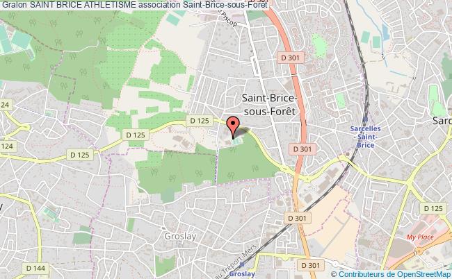 plan association Saint Brice Athletisme Saint-Brice-sous-Forêt
