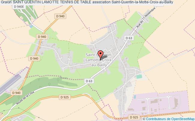 plan association Saint Quentin Lamotte Tennis De Table Saint-Quentin-la-Motte-Croix-au-Bailly