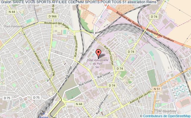 plan association Sante Vous Sports Affiliee Cdepmm Sports Pour Tous 51 Reims