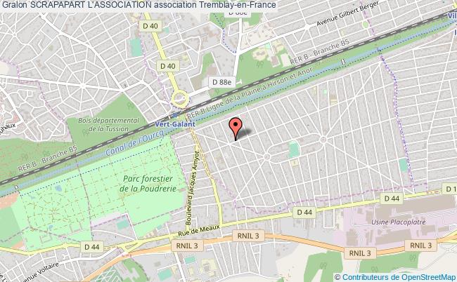 plan association Scrapapart L'association Tremblay-en-France
