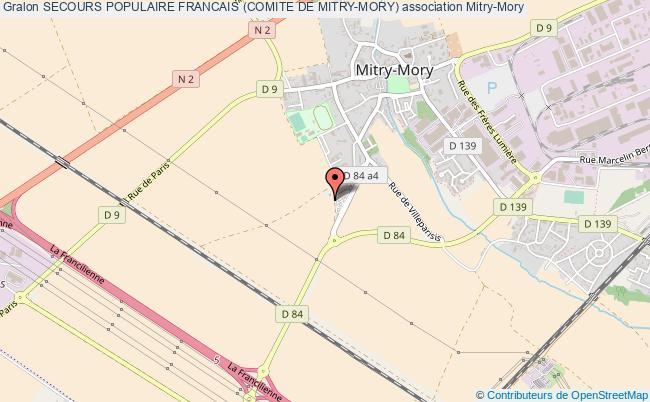 plan association Secours Populaire Francais (comite De Mitry-mory) Mitry-Mory