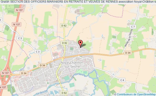 plan association Section Des Officiers Mariniers En Retraite Et Veuves De Rennes Noyal-Châtillon-sur-Seiche