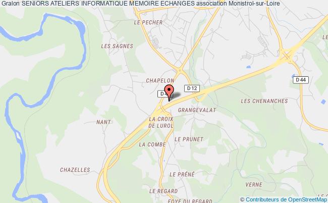 plan association Seniors Ateliers Informatique Memoire Echanges Monistrol-sur-Loire
