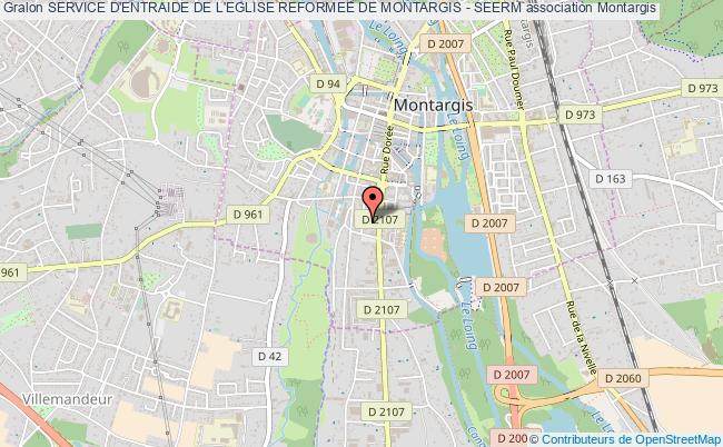 plan association Service D'entraide De L'eglise Reformee De Montargis - Seerm Montargis