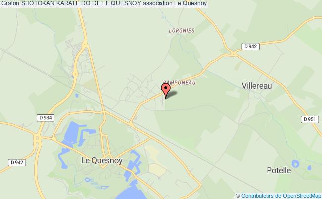 plan association Shotokan Karate Do De Le Quesnoy Le Quesnoy