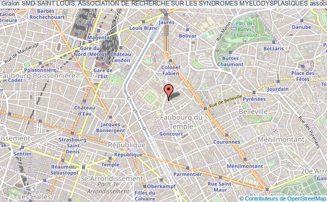 plan association Smd-saint Louis, Association De Recherche Sur Les Syndromes Myelodysplasiques Paris