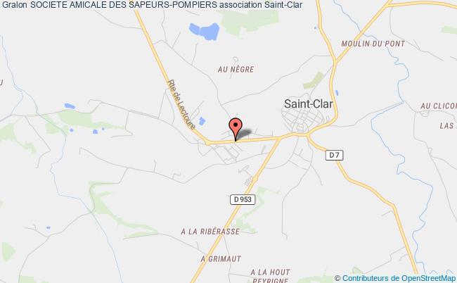 plan association Societe Amicale Des Sapeurs-pompiers Saint-Clar