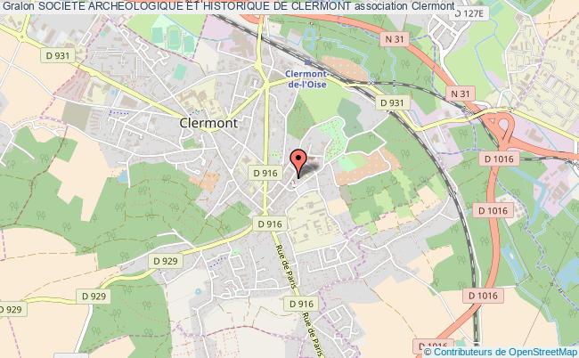plan association Societe Archeologique Et Historique De Clermont Clermont