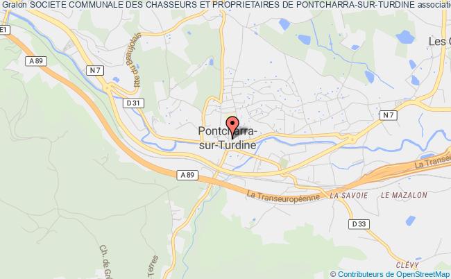 plan association Societe Communale Des Chasseurs Et Proprietaires De Pontcharra-sur-turdine Vindry-sur-Turdine