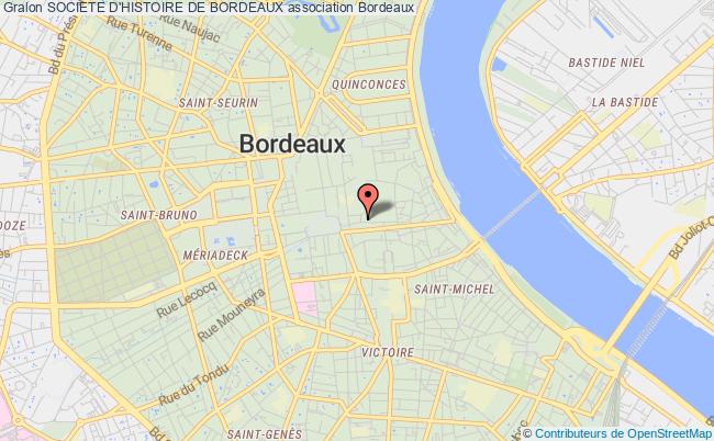 plan association Societe D'histoire De Bordeaux Bordeaux
