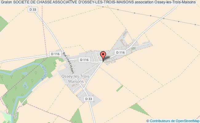 plan association Societe De Chasse Associative D'ossey-les-trois-maisons Ossey-les-Trois-Maisons