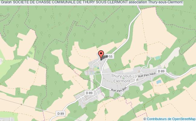 plan association Societe De Chasse Communale De Thury Sous Clermont Thury-sous-Clermont
