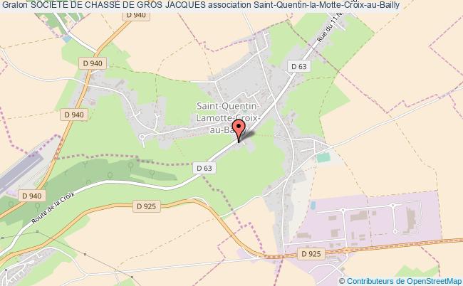 plan association Societe De Chasse De Gros Jacques Saint-Quentin-la-Motte-Croix-au-Bailly