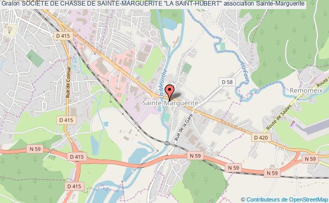 plan association Societe De Chasse De Sainte-marguerite "la Saint-hubert" Sainte-Marguerite