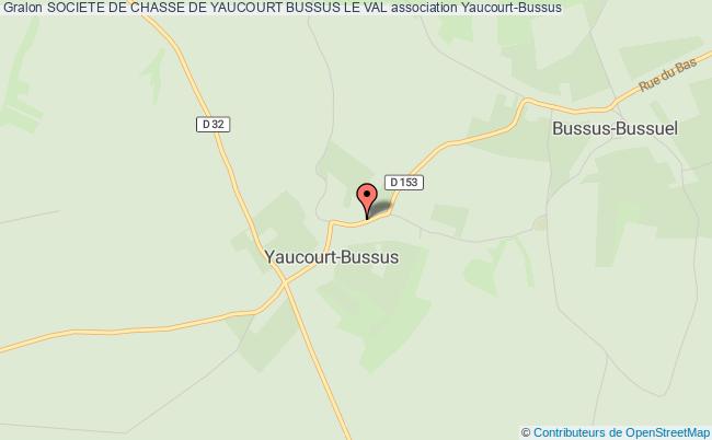 plan association Societe De Chasse De Yaucourt Bussus Le Val Yaucourt-Bussus