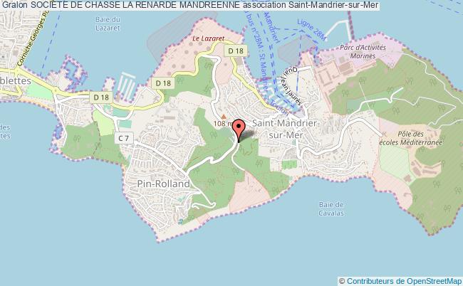 plan association Societe De Chasse La Renarde Mandreenne Saint-Mandrier-sur-Mer