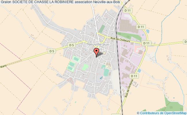 plan association Societe De Chasse La Robiniere Neuville-aux-Bois