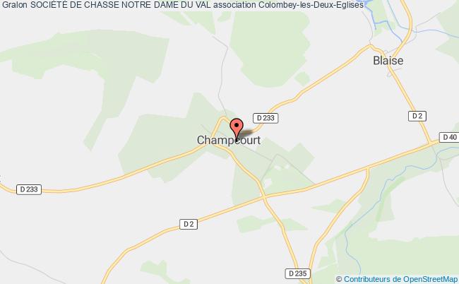 plan association SociÉtÉ De Chasse Notre Dame Du Val BLAISE