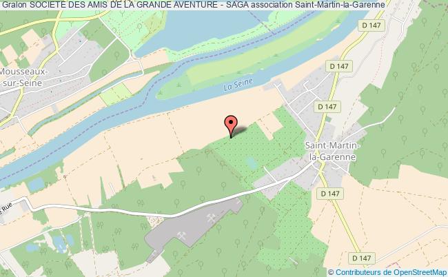 plan association Societe Des Amis De La Grande Aventure - Saga Saint-Martin-la-Garenne
