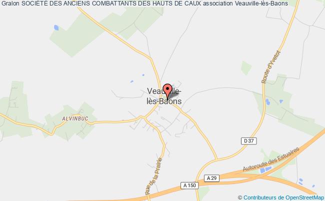 plan association SociÉtÉ Des Anciens Combattants Des Hauts De Caux Veauville-lès-Baons