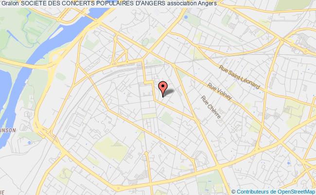 plan association Societe Des Concerts Populaires D'angers Angers