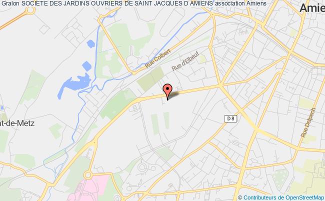 plan association Societe Des Jardins Ouvriers De Saint Jacques D Amiens Amiens