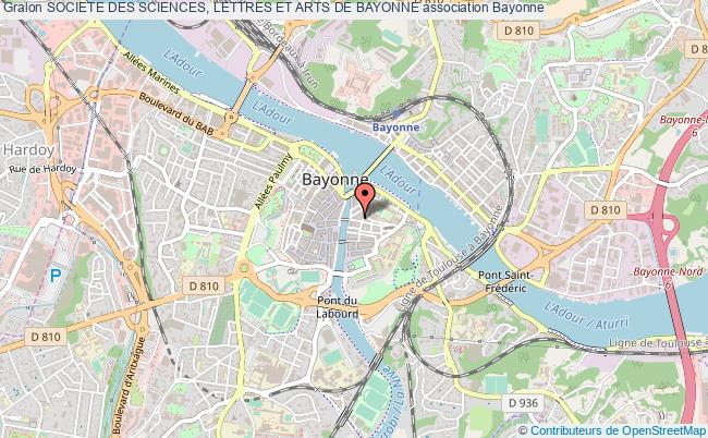 plan association Societe Des Sciences, Lettres Et Arts De Bayonne Bayonne