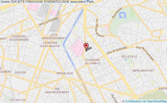 plan association Societe Francaise D'hematologie Paris