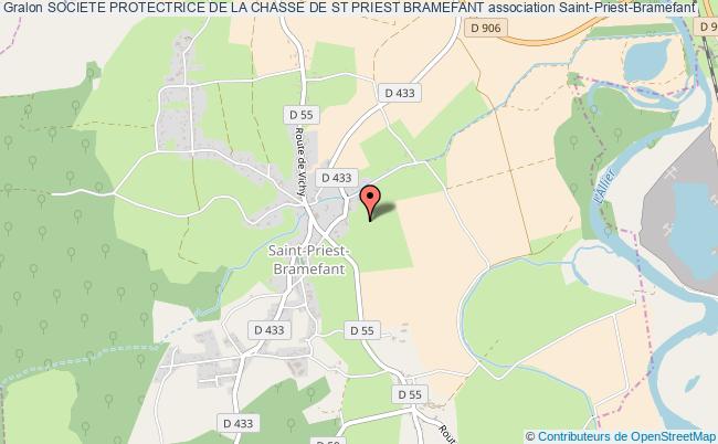 plan association Societe Protectrice De La Chasse De St Priest Bramefant Saint-Priest-Bramefant