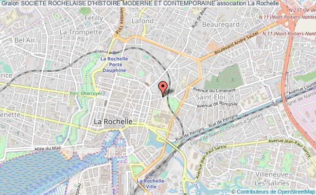 plan association Societe Rochelaise D'histoire Moderne Et Contemporaine La    Rochelle