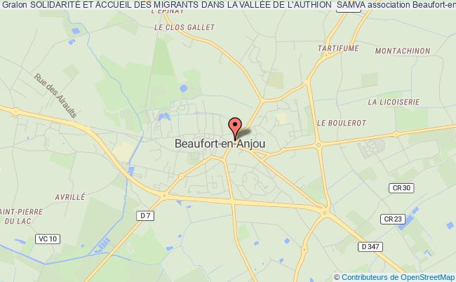 plan association SolidaritÉ Et Accueil Des Migrants Dans La VallÉe De L'authion  Samva Beaufort-en-Anjou