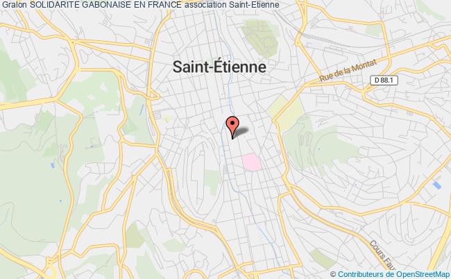 plan association Solidarite Gabonaise En France Saint-Étienne
