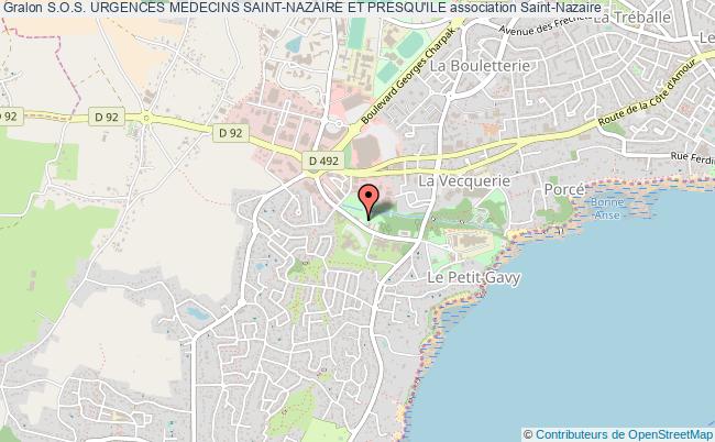 plan association S.o.s. Urgences Medecins Saint-nazaire Et Presqu'ile Saint-Nazaire
