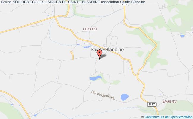 plan association Sou Des Ecoles Laiques De Sainte Blandine Sainte-Blandine