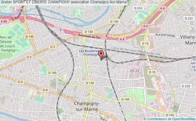 plan association Sport Et Liberte Champigny Champigny-sur-Marne