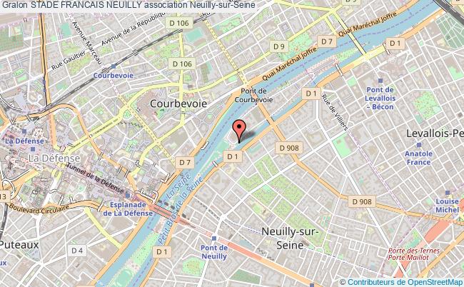 plan association Stade Francais Neuilly Neuilly-sur-Seine