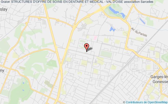 plan association Structures D'offre De Soins En Dentaire Et Medical - Val D'oise Sarcelles