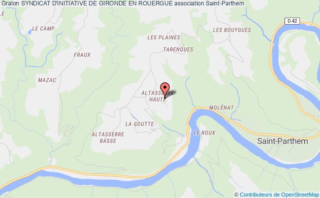 plan association Syndicat D'initiative De Gironde En Rouergue Saint-Parthem