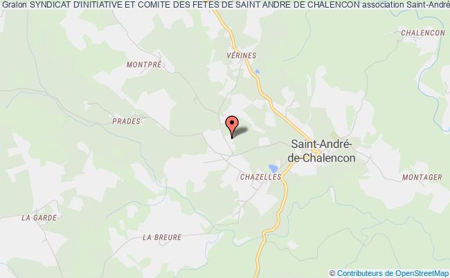 plan association Syndicat D'initiative Et Comite Des Fetes De Saint Andre De Chalencon Saint-André-de-Chalencon