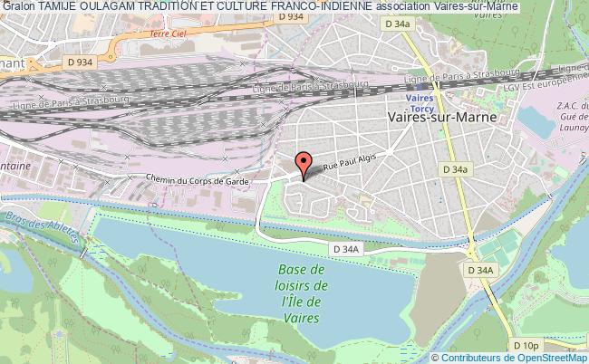 plan association Tamije Oulagam Tradition Et Culture Franco-indienne Vaires-sur-Marne