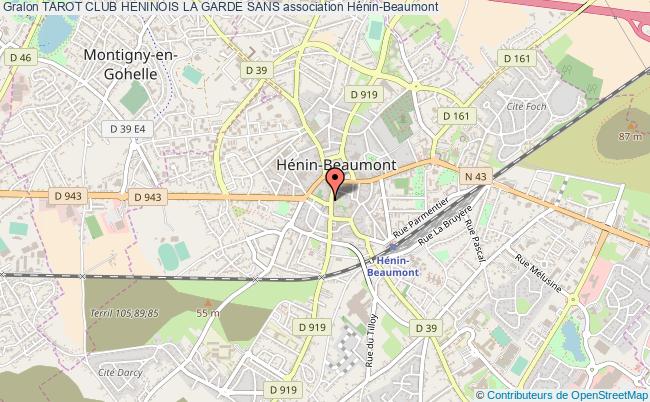 plan association Tarot Club Heninois La Garde Sans Hénin-Beaumont