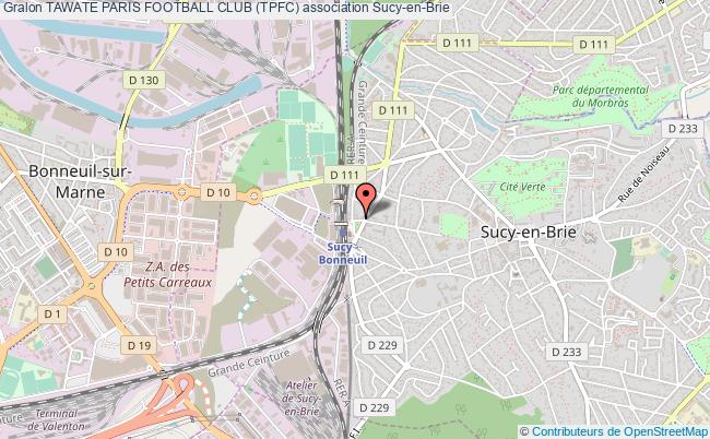 plan association Tawate Paris Football Club (tpfc) Sucy-en-Brie
