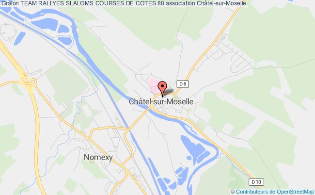 plan association Team Rallyes Slaloms Courses De Cotes 88 Châtel-sur-Moselle
