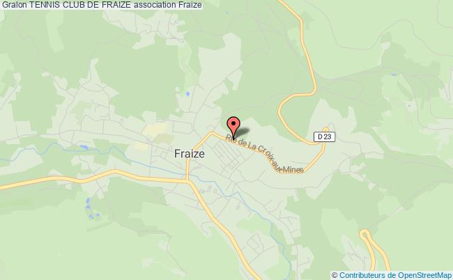 plan association Tennis Club De Fraize Fraize