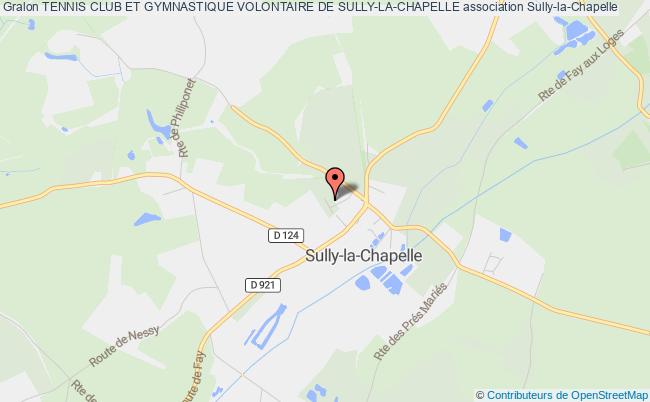 plan association Tennis Club Et Gymnastique Volontaire De Sully-la-chapelle Sully-la-Chapelle