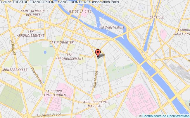 plan association Theatre Francophone Sans Frontieres Paris