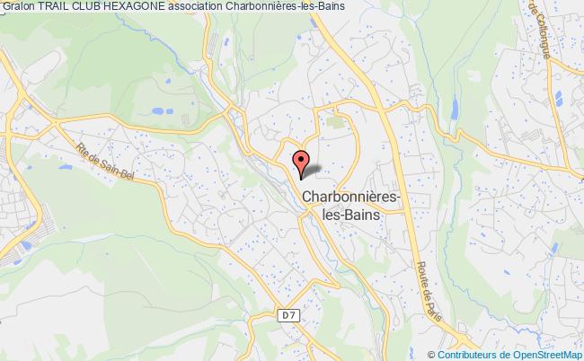 plan association Trail Club Hexagone Charbonnières-les-Bains